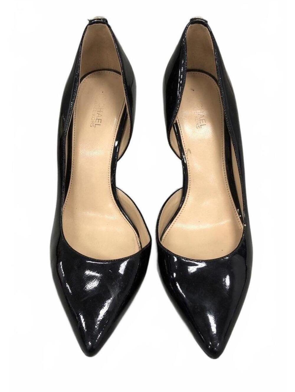 Michael Kors Size 7.5M Black Patent Leather Pointed Toe Pumps